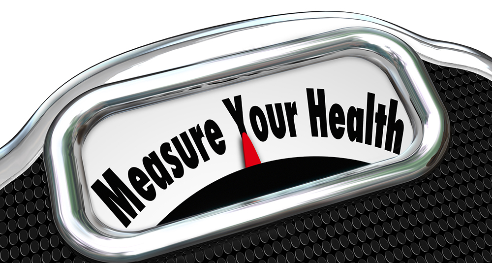 Image of a weighing scale that says "measure your health"